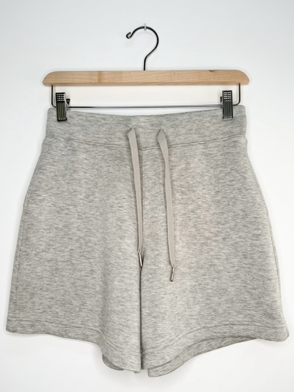SPANX Light Heather Gray Drawstring Athletic Shorts